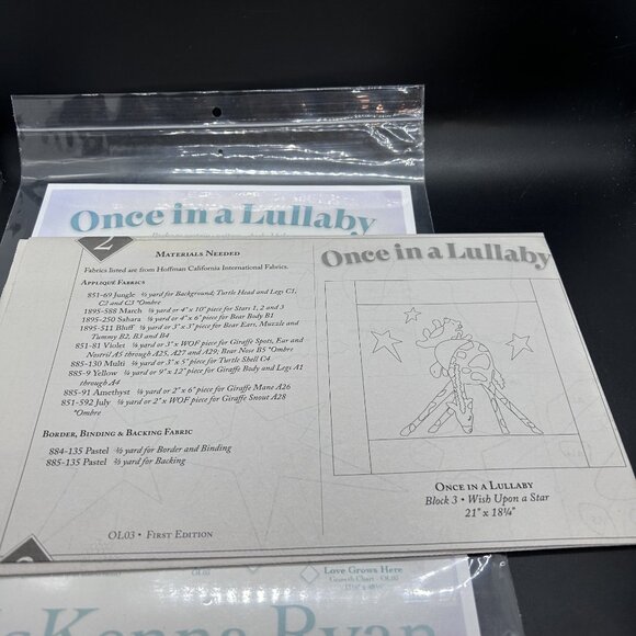 McKenna Ryan Block 3 “Wish Upon a Star” Applique Quilt Sewing Pattern Uncut FF - Picture 6 of 6